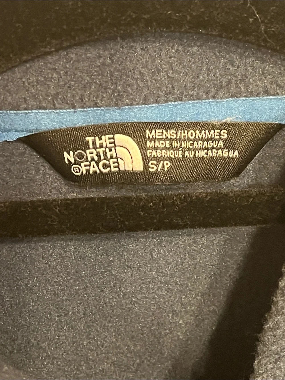 The‎ North Face Men’s Full Zip Fleece Jacket Blue Size Small